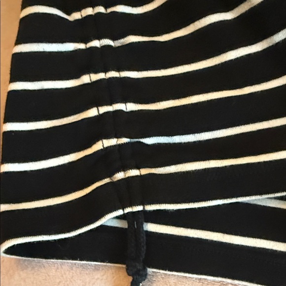Chaps Black and White Striped Long Sleeve Top - Picture 2 of 2